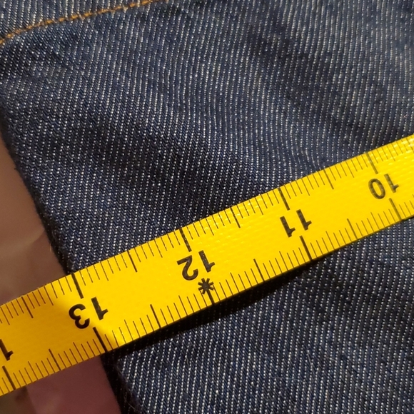 High-Rise Dark Wash Wide-Leg Yoke Jean - Picture 12 of 15